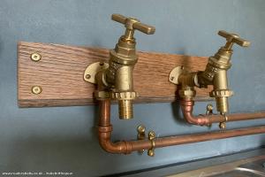 Kitchen taps of shed - Drovers Halt, Kent