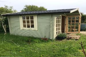 By the side of shed - Posh shed, Isle of Wight