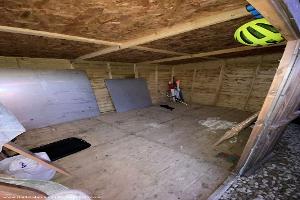 Inside empty old location of shed - Sheffice, West Yorkshire