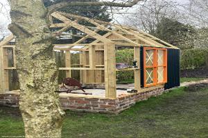 Being made 1 of shed - Calm Cabin, County Durham