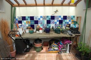 Inside potting shed of shed - Shed of all trades, Oxfordshire