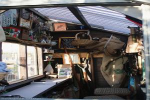 Interior view, through the stable door of shed - The Plotting Shed, Lincolnshire