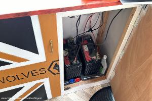 Studio: Batteries in cupboard